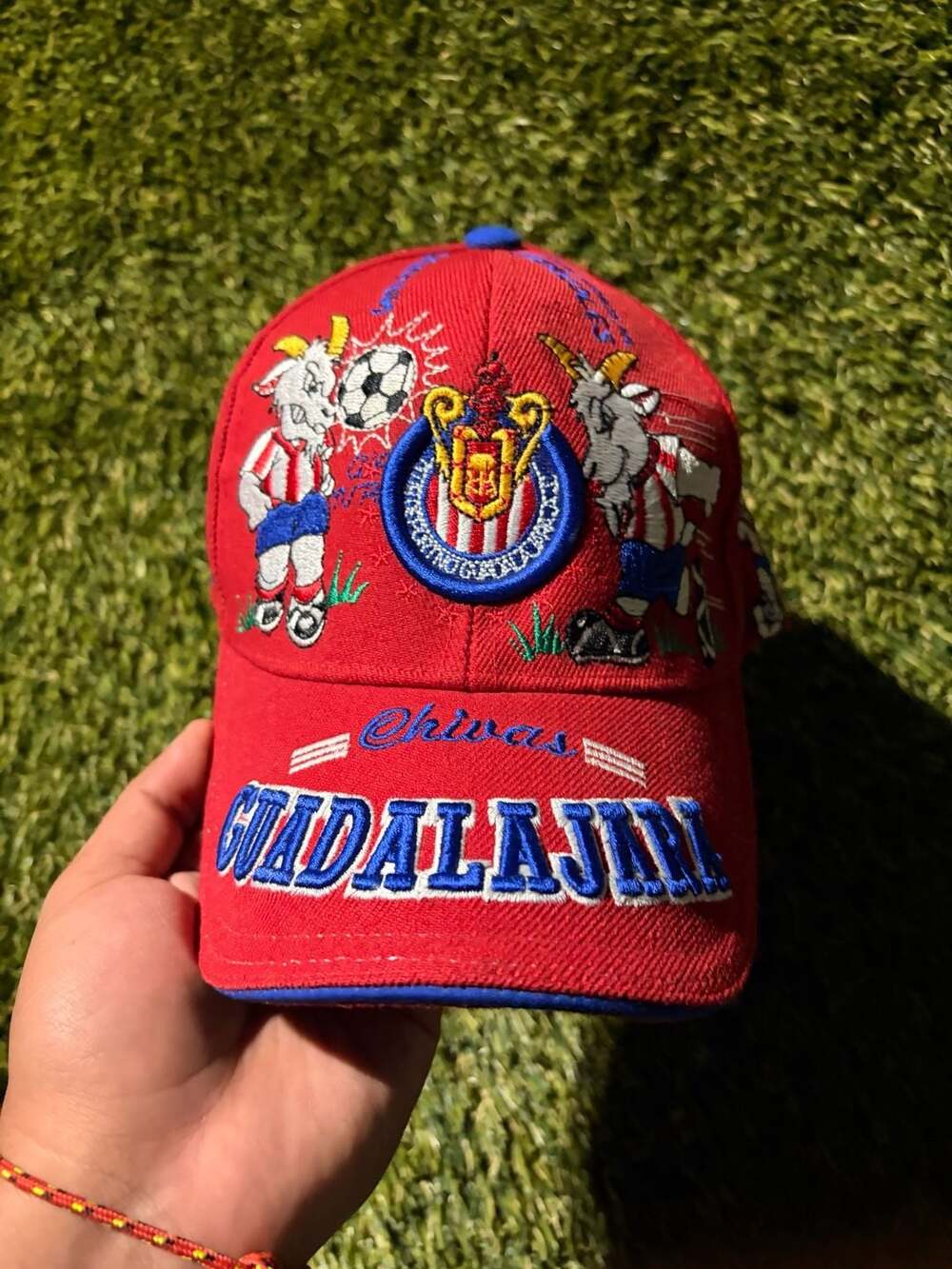 Vintage Club Deportivo Guadalajara Chivas Soccer Snapback Hat with Embroidered M